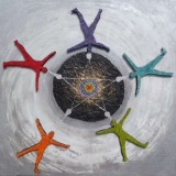 Connection - Peinture L' Homme De Vitruve