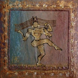 Danseuse Indienne - Peinture La Danse